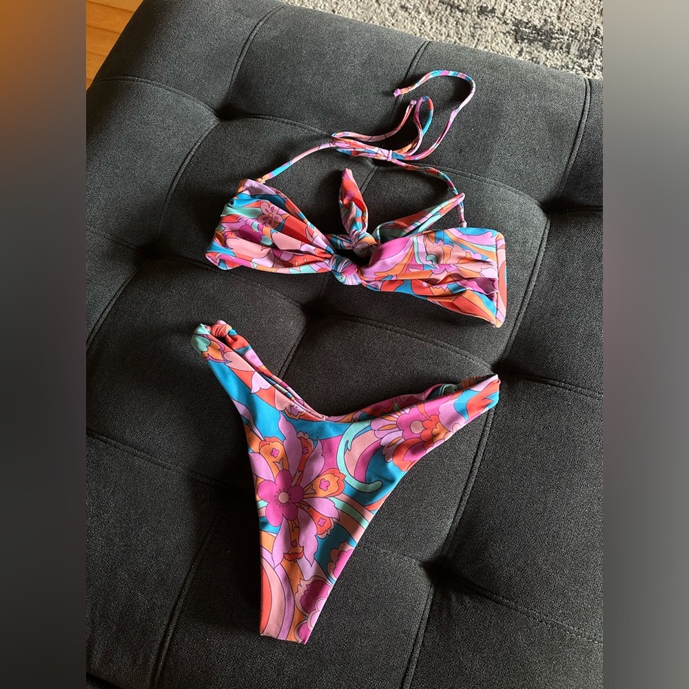 Colorful bikini, size small
